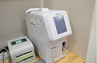 採血（WBC, CRP）自動血球計数CRP測定装置